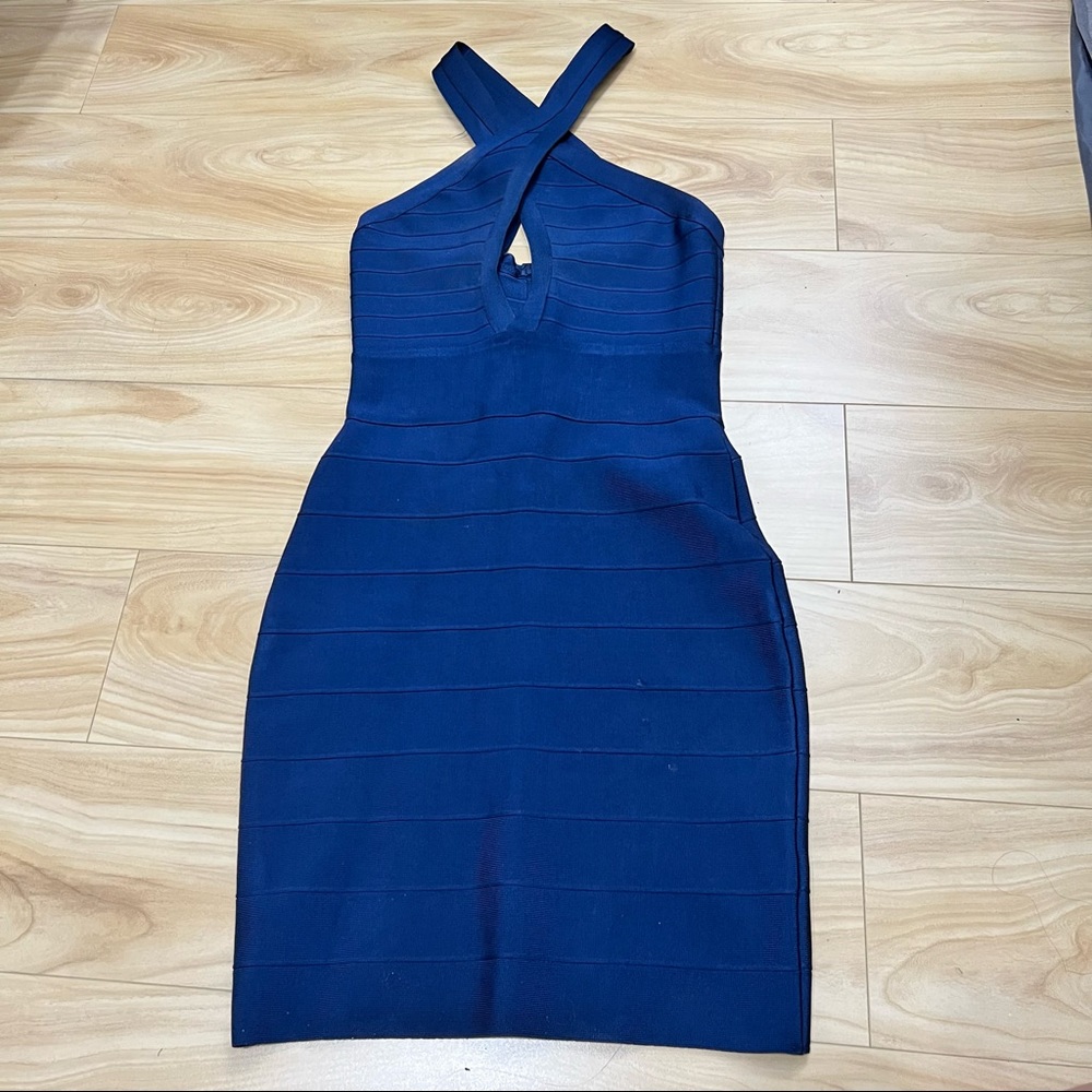 Navy blue Bandage Dress - Small